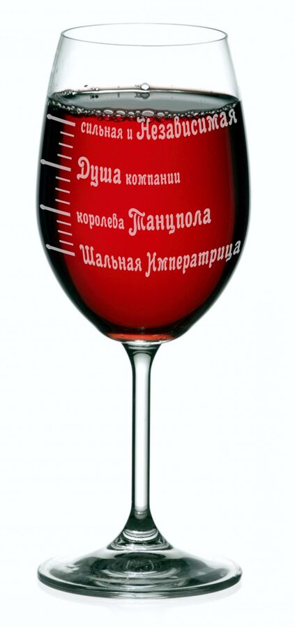 Vīna glāze - garastāvokļa mērītājs RUS2