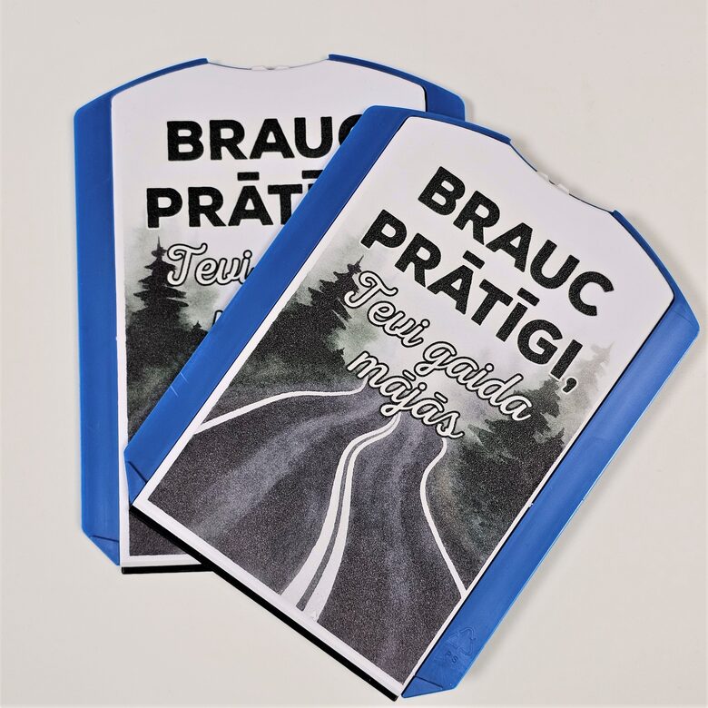 Auto stāvvietas pulkstenis - Brauc prātīgi!
