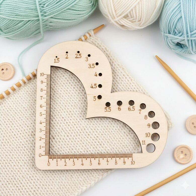 Adījuma blīvuma mērītājs "Divi vienā"