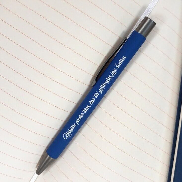 Pildspalva Soft-touch ar motivējošu apdruku