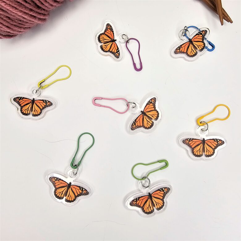 Adīšanas marķieri - taurenis