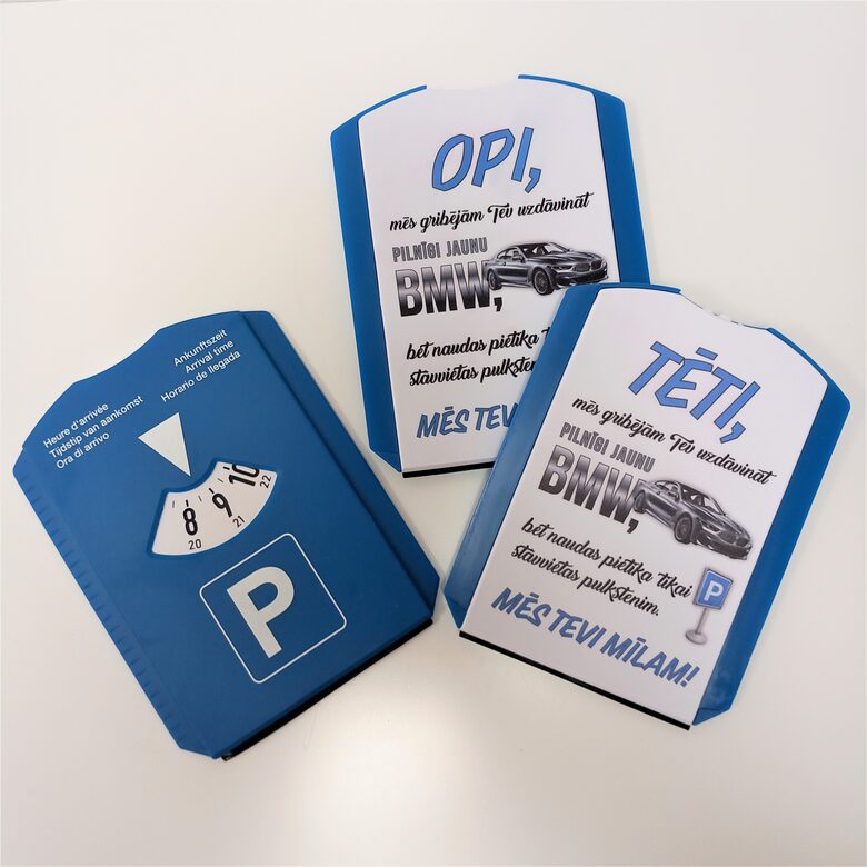 Auto stāvvietas pulkstenis - Opi/Tēti BMW