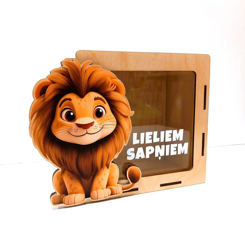 Personalizēta krājkasīte ar krāsainu apdruku