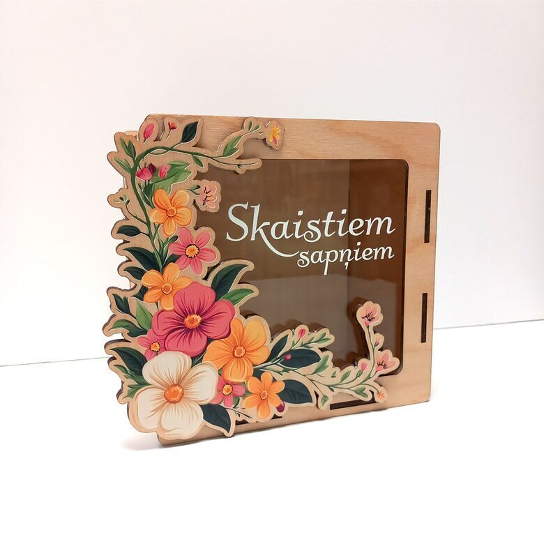 Personalizēta krājkasīte ar krāsainu apdruku