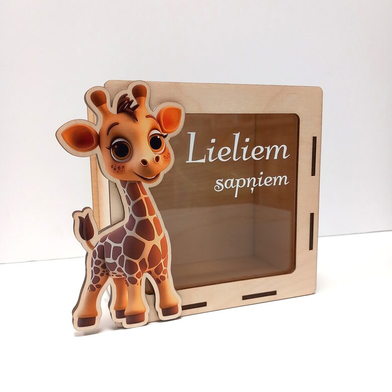 Personalizēta krājkasīte ar krāsainu apdruku