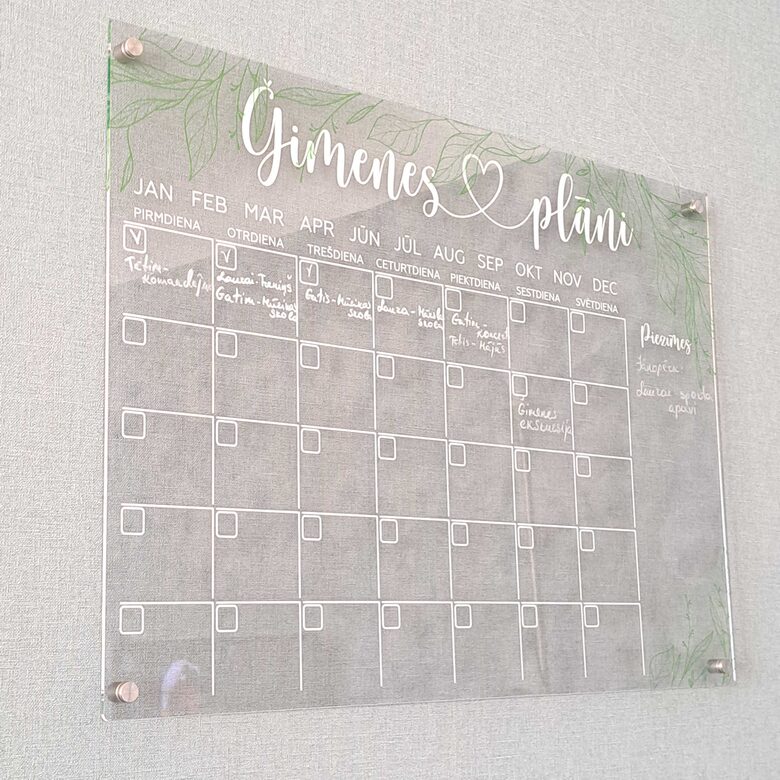 Sienas kalendārs - Ģimenes plāni