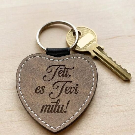 Atslēgu piekariņš sirds formā - Tēti, es Tevi mīlu!