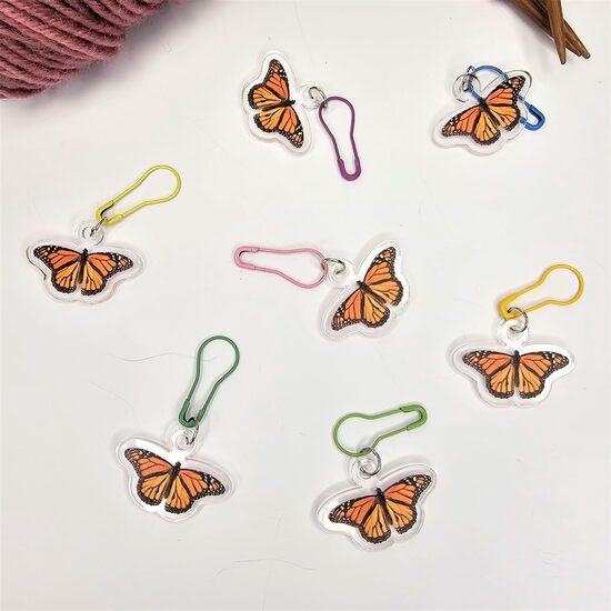 Adīšanas marķieri - taurenis