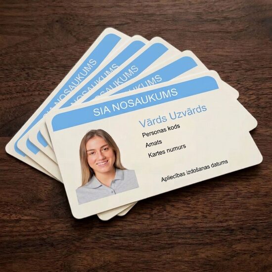 Plastikāta karte - divpusēja