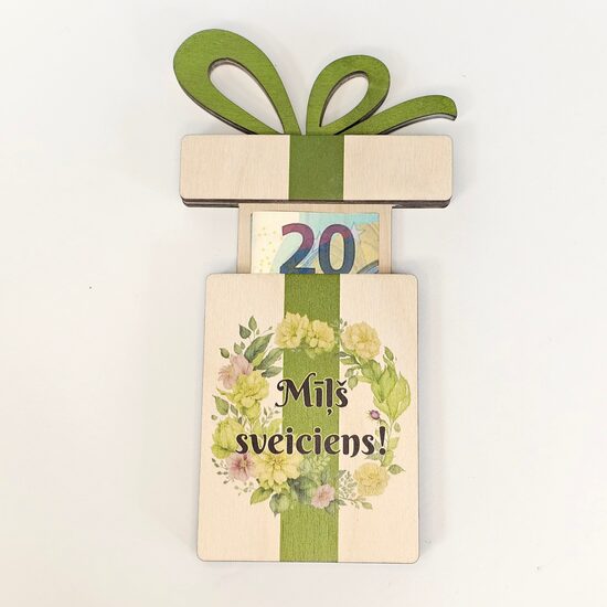 Naudas dāvināšanas kastīte