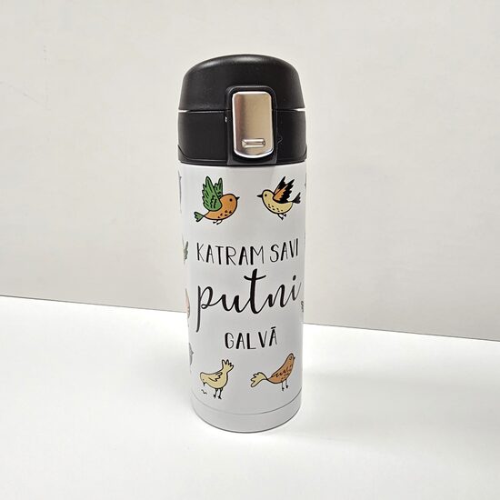 Termokrūze ar krāsainu apdruku - Putni