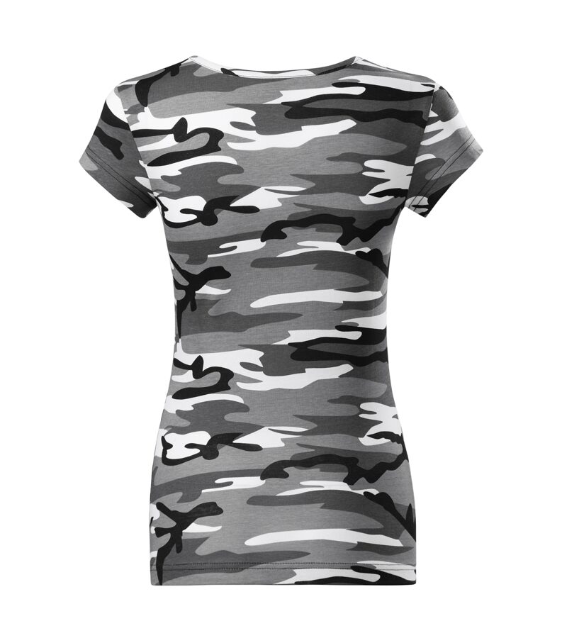 Sieviešu kamuflāžas T-krekls bez apdrukas