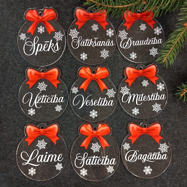 Akrila rotājums "Vērtība"