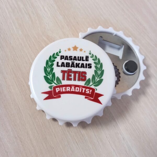 Pudeļu attaisāmais/magnētiņš labākajam tētim