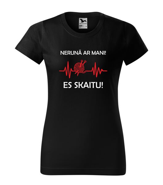 T-krekls adītājai - Nerunā ar mani! Es skaitu!
